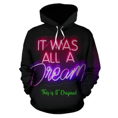 90's Bitch. Luxury Abstract Neon Vibe Design With Classic Tartan Style Pullover Hoodie