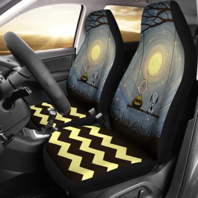 Charlie & Snoopy (Set of 2) Car Seat Covers (set of 2)