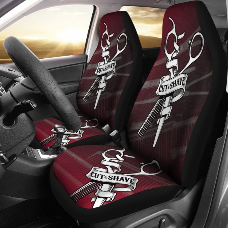 Cut and Shave Car Seat Covers (set of 2) - Hairstylist Bestseller Car Seat Covers (set of 2)