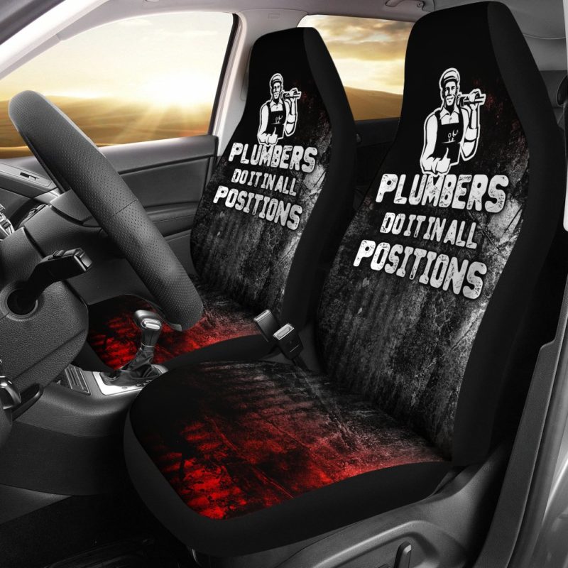 Plumber Positions Car Seat Covers (set of 2)