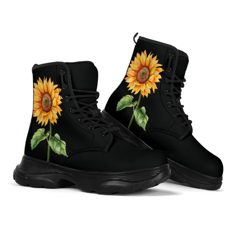 Bohemian Sunflower Classic Leather Boots