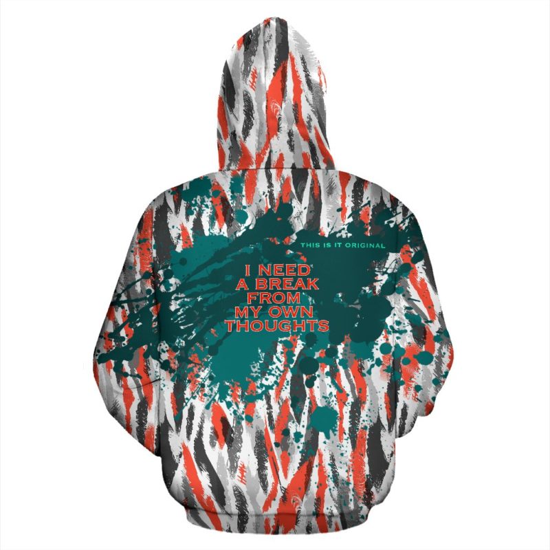 Neon Dark Blue Color Sneak Violet Street Art Design Hoodie. - Pullover Hoodie