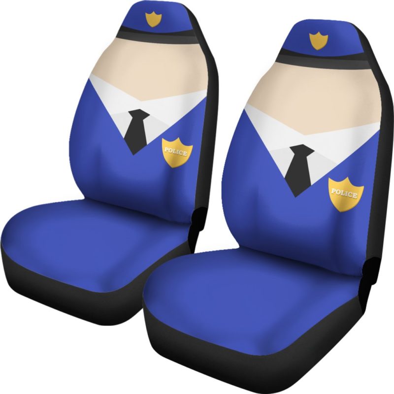 Police Car Seat Covers (Set of 2)