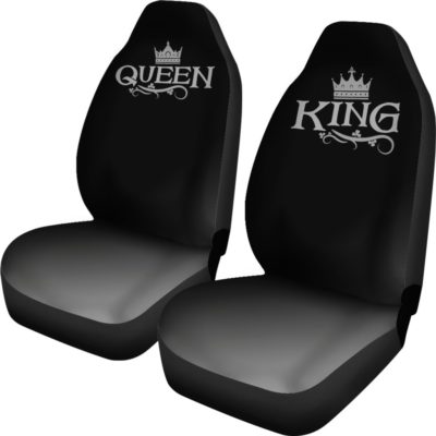 Silver King and Queen Car Seat Covers (set of 2)