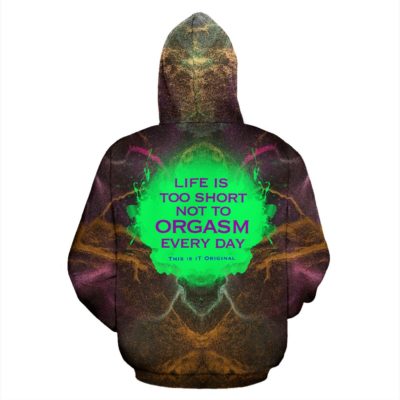 Luxury Abstract Colorful Design Hoodie With Sarcastic Quote. Sarcasm is just one of the many - Pullover Hoodie