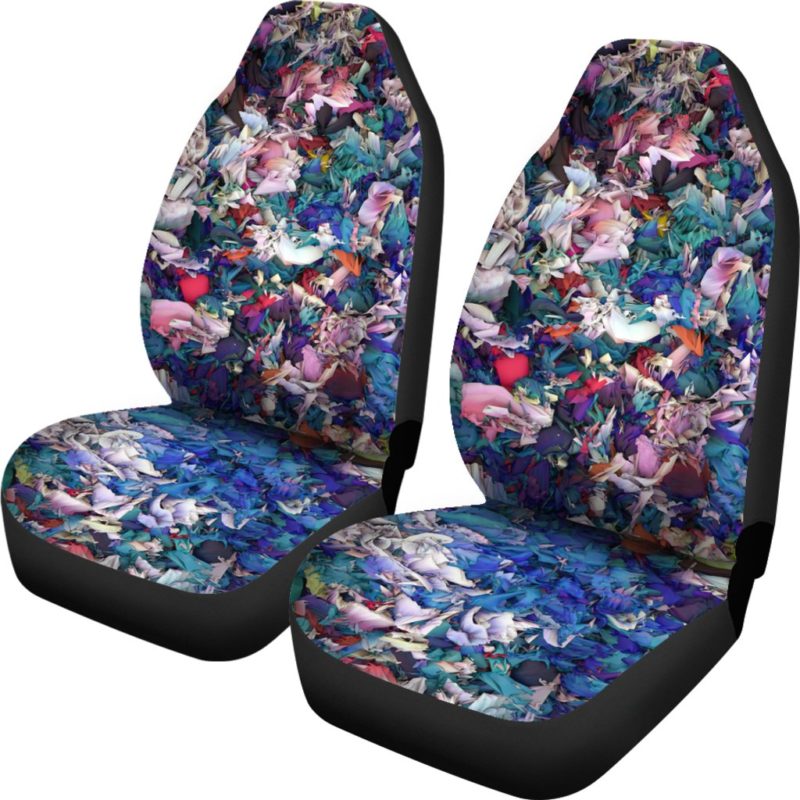Flower Fragments art Car Seat Covers (set of 2)