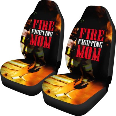 Fire Fighting Mom Car Seat Covers (set of 2)