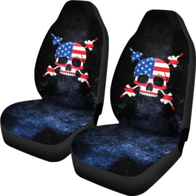 USA Gym Skull Car Seat Covers (set of 2)