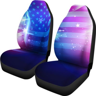 Abstract USA Car Seat Covers (set of 2)