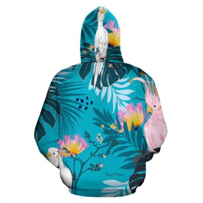 Tropical Flowers Art Design Pullover Hoodie
