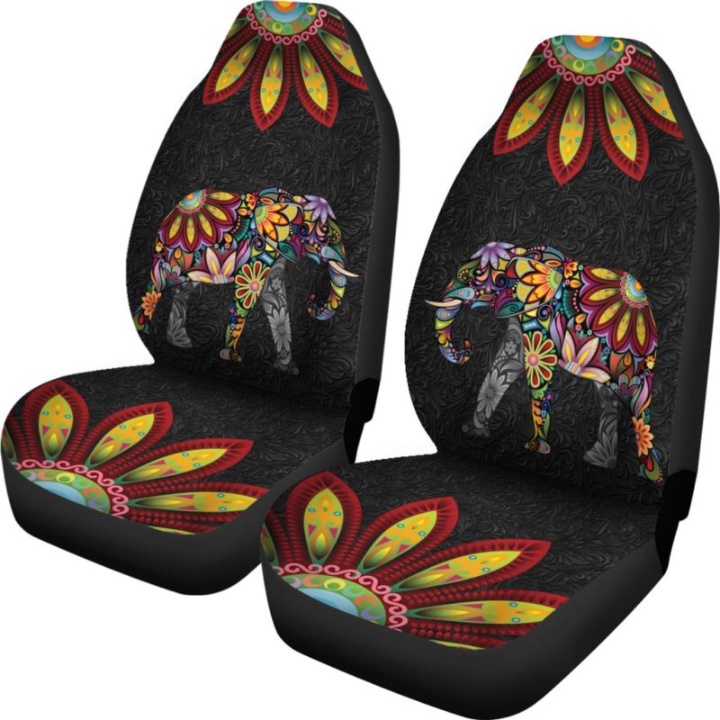 Bohemian Elephant Car Seat Covers (set of 2)