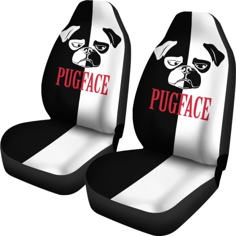 Pugface Car Seat Covers (set of 2)