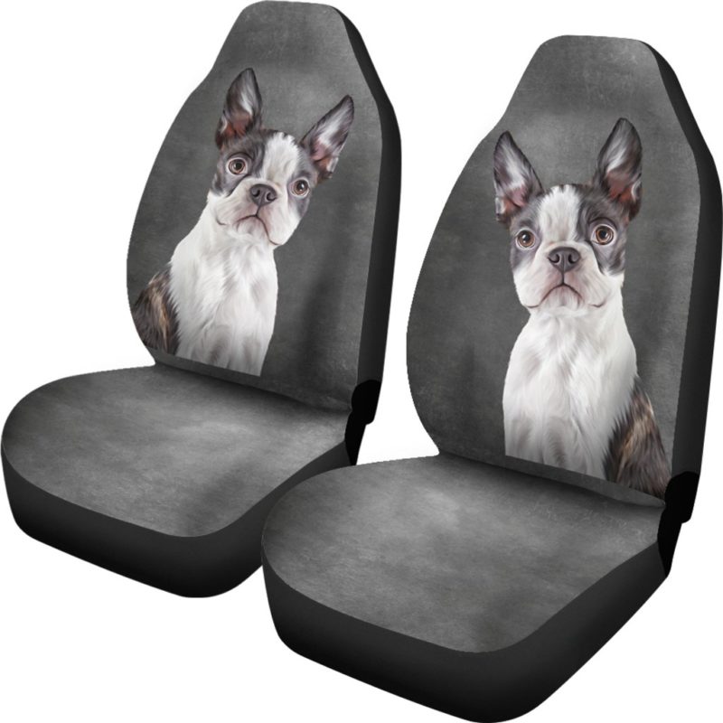 Boston Terrier Car Seat Covers (set of 2)