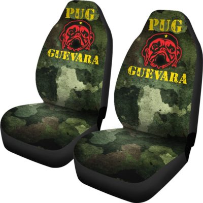 Pug Guevara Car Seat Covers (set of 2)