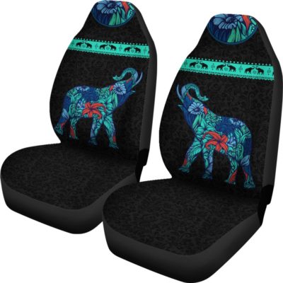 Floral Elephant Car Seat Covers (set of 2)