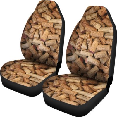 Wine Corks Car Seat Covers (set of 2)