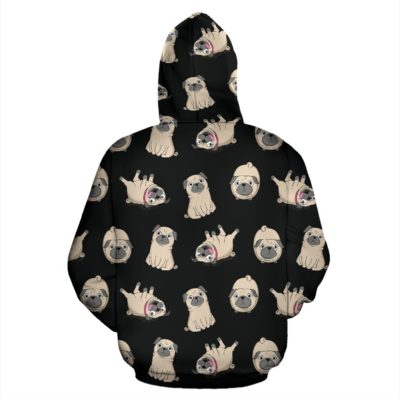 Furry Bulldog Pullover Hoodie