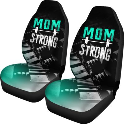 Mom Strong Car Seat Covers (set of 2)