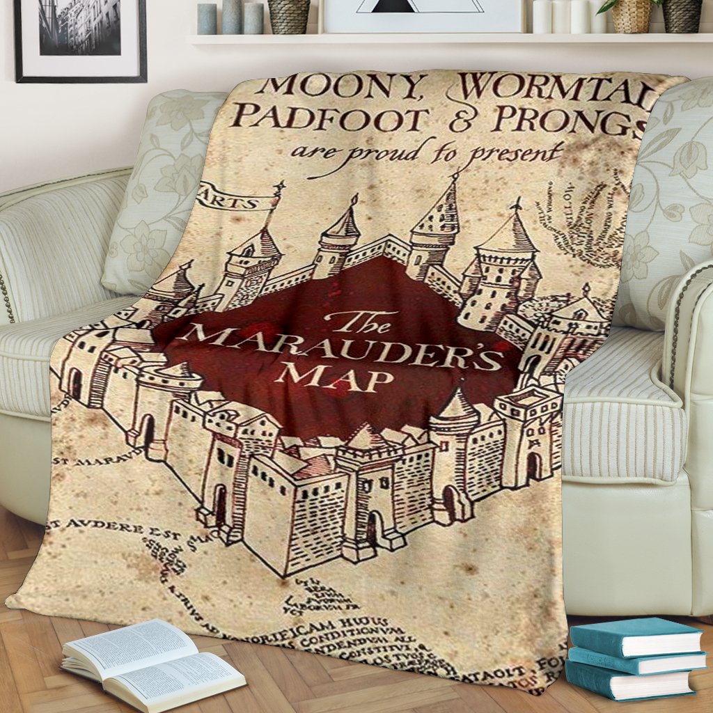 The Marauder's Map - Premium Blanket - Art Hoodie