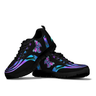 Blue And Teal Butterfly Sneaker