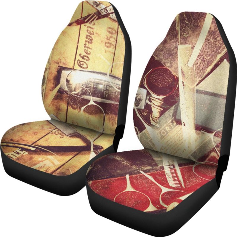 Vintage Hair Tools Car Seat Covers (set of 2)
