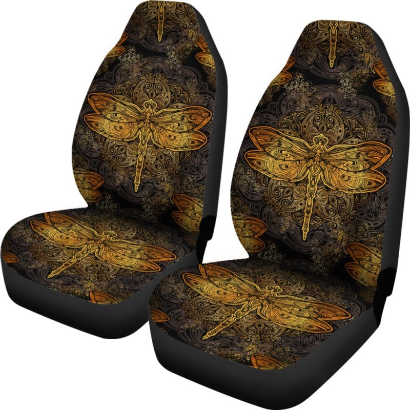 Golden Dragonfly Car Seat Covers (set of 2)