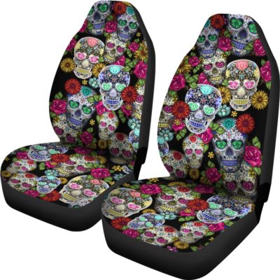 Sugar Skulls Car Seat Covers (set of 2)