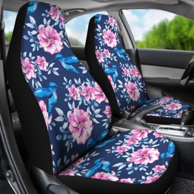 Hummingbird Floral Car Seat Covers (set of 2)