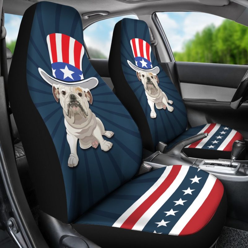American Bulldog Car Seat Covers (set of 2)