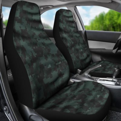 Green 3D Camo Car Seat Covers (set of 2)