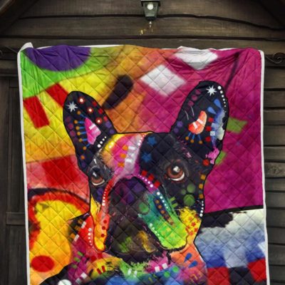 French Bulldog Premium Quilt - Dean Russo Art Bedding Set