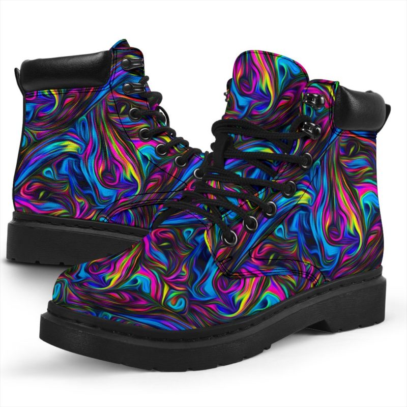 Bohemian Acid Style All-Season Leather Boots