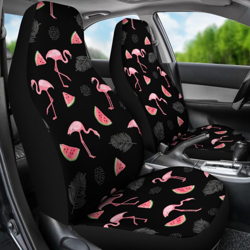 Flamingo Love Car Seat Covers (set of 2)
