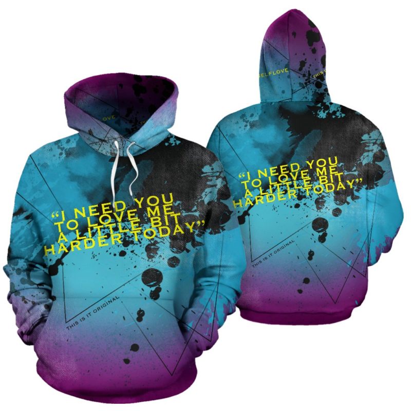 Light Green Design Tattoo Studio & Roses Pullover Hoodie