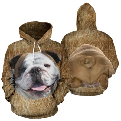 Big Bull Hoodie - bulldog - Pullover Hoodie