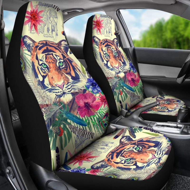 Bohemian Tiger Car Seat Covers (set of 2)