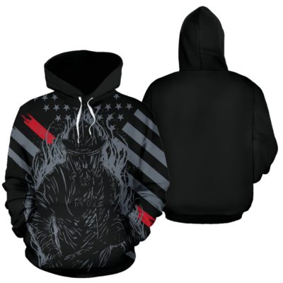Firefighter Dad Pullover Hoodie