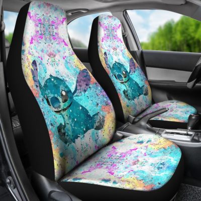Lilo and Stitch Watercolor - Car Seat Covers (set of 2) - Art Hoodie