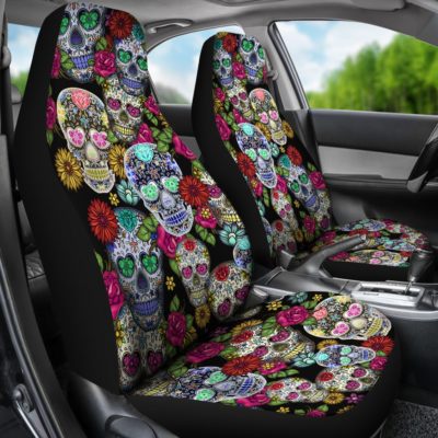 Sugar Skulls Car Seat Covers (set of 2)
