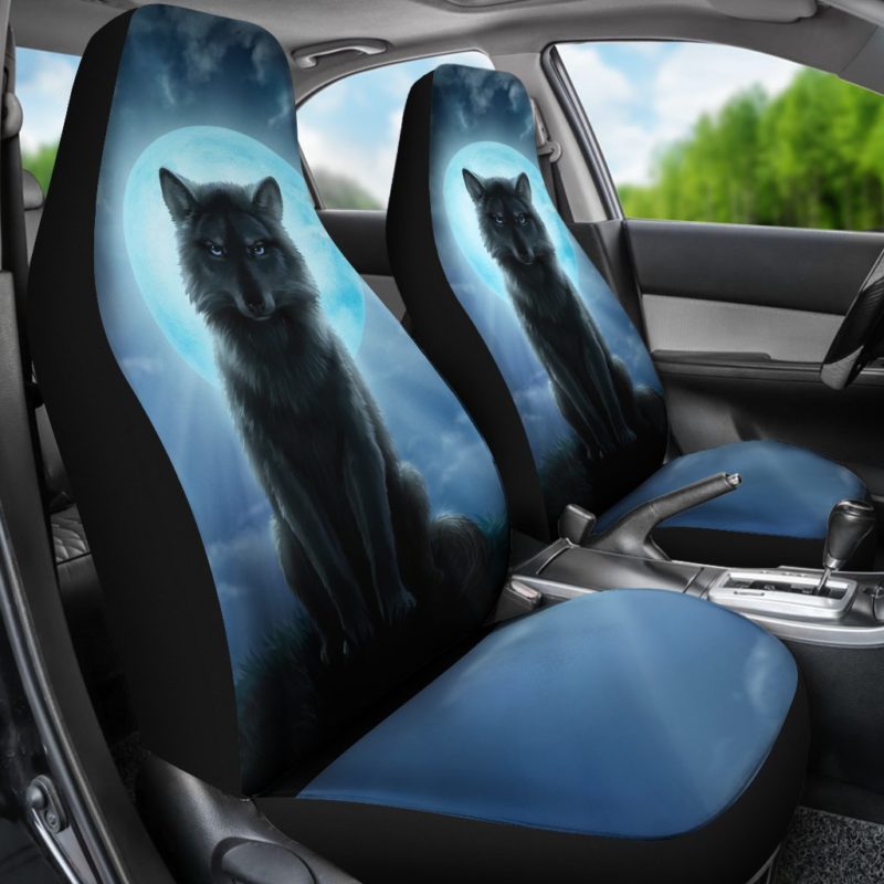 Bohemian Wolf Car Seat Covers (set of 2)