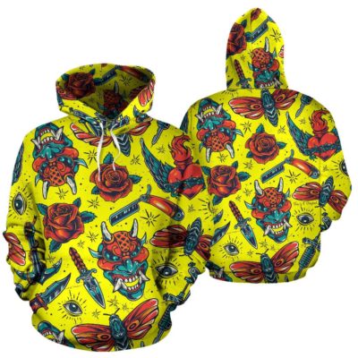Luxurious Golden Art Deco Design One Pullover Hoodie