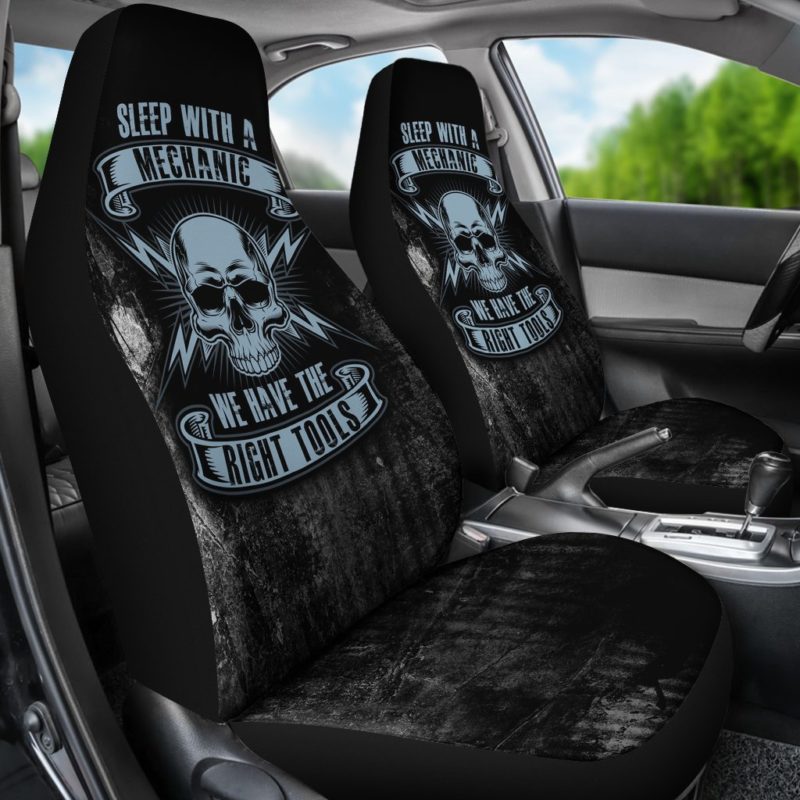 Sleep With A Mechanic Car Seat Covers (set of 2)