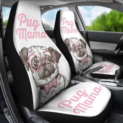 Pug Mama Car Seat Covers (set of 2) - pug bestseller Car Seat Covers (set of 2)