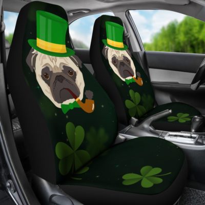 Irish Pug Car Seat Covers (set of 2)