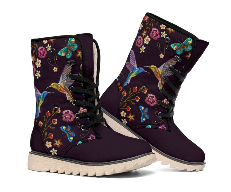 Bohemian Hummingbird Polar Leather Boots