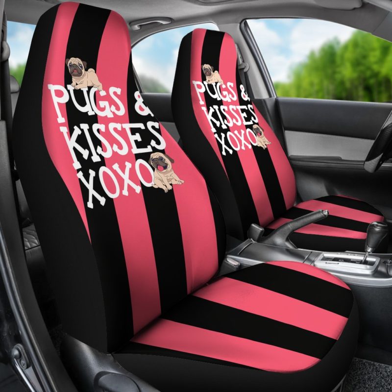 Pugs N Kisses Car Seat Covers (set of 2)