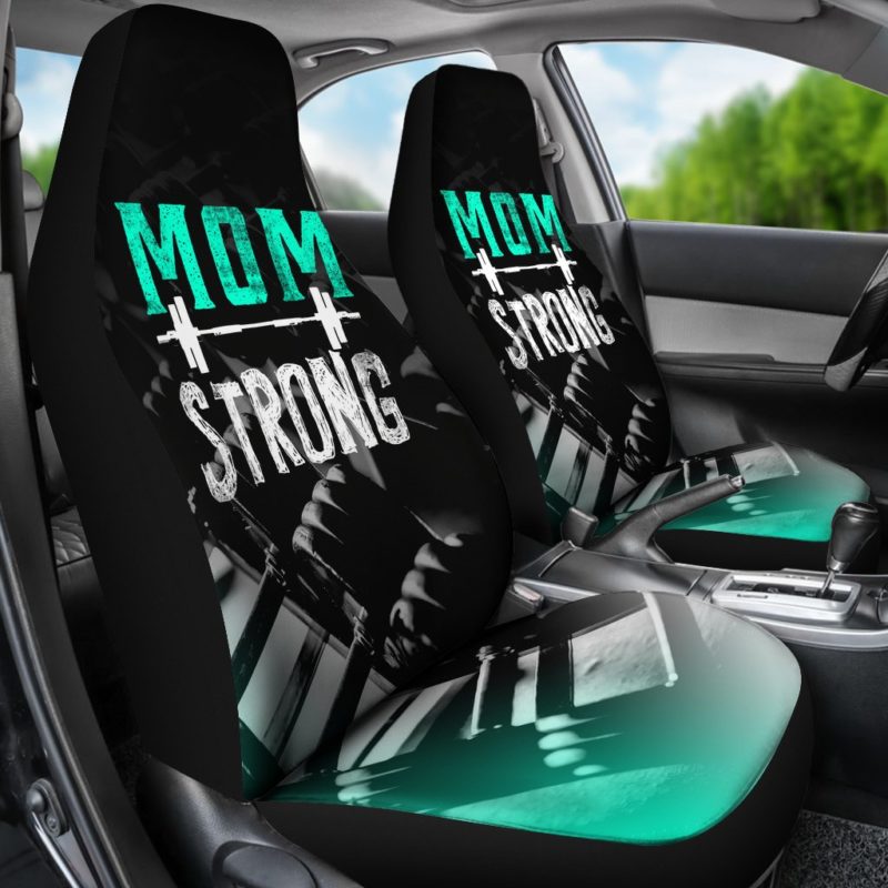 Mom Strong Car Seat Covers (set of 2)