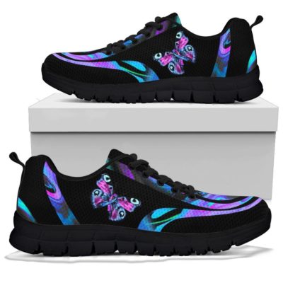 Blue And Teal Butterfly Sneaker