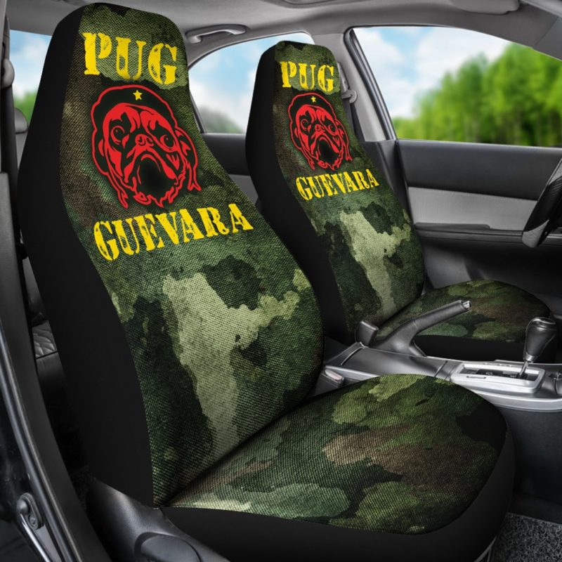 Pug Guevara Car Seat Covers (set of 2)