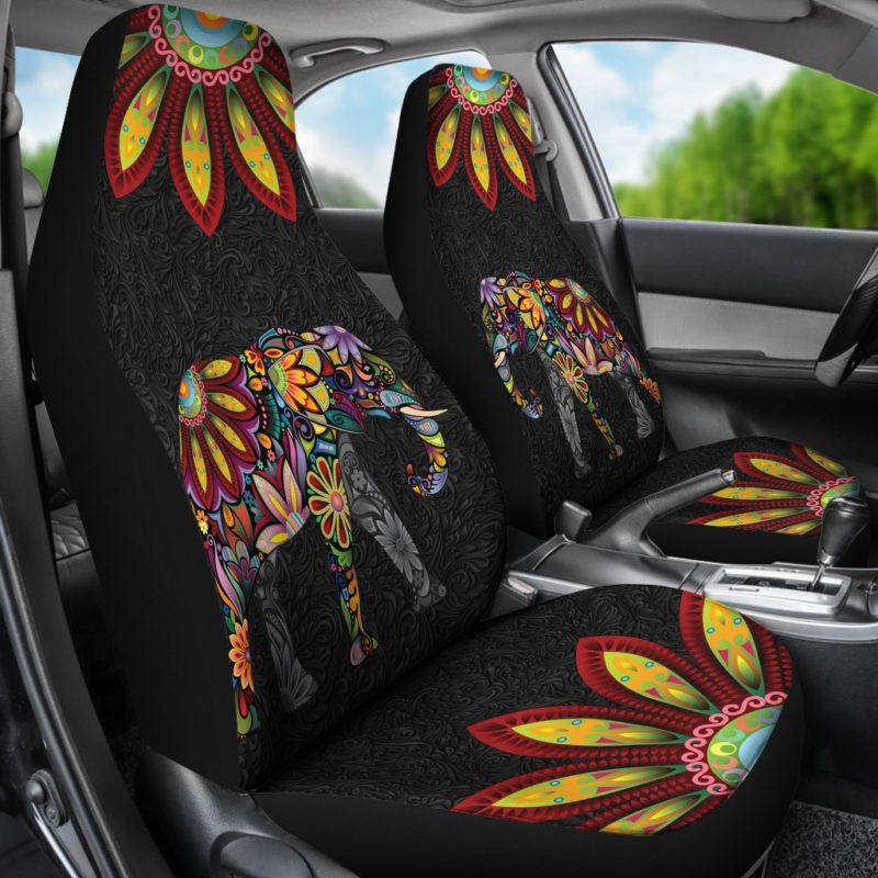 Bohemian Elephant Car Seat Covers (set of 2)